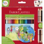 Faber-Castell 24 Lápis de Cor + 3 Bicolor Tons Pele