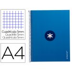 Caderno A4 Antartik Capa Forrada 80f 90g Quadriculado Azul Escuro 1 Un.