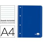 Antartik Caderno Espiral Din A4 Capa Forrada 80f 90 Gr Pautado 1 Banda 4 Furos Azul Escuro