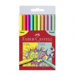 Faber-Castell Set Marcadores Grip Neon + Pastel CX.10 Unidades - 155312