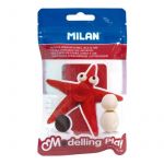 Milan Pasta de Modelagem Flexível, Secagem Ao Ar, Vermelha - 9154130