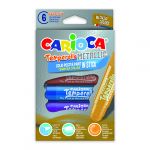 Carioca Caixa 6 Sticks Guache Sólido Metallic (42674)
