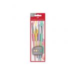Faber-Castell Blister 4 Pinceis Soft Touch Pastel (481620) - 037050481620