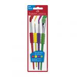 Faber-Castell Blister 4 Pinceis Soft Touch Sortido (481600) - 037050481600