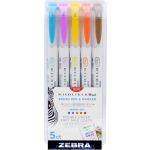 Zebra Marcadores Mildliner com Duas Pontas Brush Pen C/5U Warm - ZEB79305