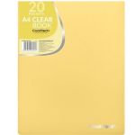 Colorino Pasta Classificadora 20 Micas Transparentes Amarelo Pastel - CP81827