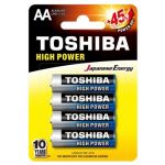 Toshiba Pilha Alcalina x4 1,5V LR6 AA - LR6GCP/BP-4