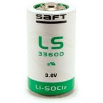 Saft Pilha de Lítio Li-SOCl2 D 3,6V - Saft LS33600 - 122-0408