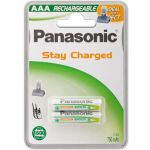 Panasonic Batteries Pilhas Recarregáveis AAA 750mAh Pack 2 un.