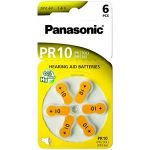 Panasonic 10x1 PR 10 Hearing Aid Batteries Zinc Air 6 pcs. PR-10L/6LB - PR-10L/6LB