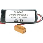 Nimo Bateria Litio 3V 2400mAh (CR17450) c/ Conector
