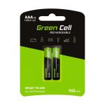 Verde Cell Pilhas Recarregáveis AAA Hr03 950 Mah 1.2v 2 Un.