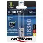 Ansmann Pilhas Ansmann 16340 Li-Ion Bateria 850mAh 3,6V Standard Version 1300 - 1300-0017