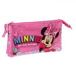 Safta Estojo Triplo da Minnie Mouse