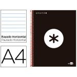 Antartik Caderno Espiral A4 Micro Capa Forrada 120F 100G Pautado Preto - OFF074551CE