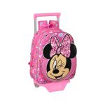 Disney Mochila Escolar com Rodas Minnie Mouse Lucky Rosa (28 x 34 x 10 cm) - S4305064