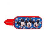 Karactermania Estojo Duplo 3D Mickey Mouse Grins Azul