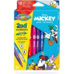 Colorino Caixa 10 Marcadores Duplos Disney Mickey - PRT89892