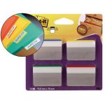 Post-it Separadores de Arquivo Rígidos de Canto, Tamanho Grande 50,8 x 38 mm Várias Cores 4 Embalagens de 6 Pack 24 Un. - 658593