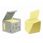 Post-it Minitorre de Z-notes Aderentes Papel Reciclado 76 x 76 mm Amarelo 100 Fls Pack 6 Blocos - 291972