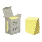 Post-it Minitorre de Notas Aderentes Papel Reciclado 38 x 51 mm Amarelo Pack 6 Blocos 100 Fls Cada Pack 6 Blocos - 410928