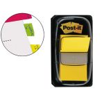 Post-it Separadores de Índice 25.4 x 43.2 mm Amarelo Embalagem de 50 c/ Dispensador 680-5 - 127971