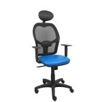 PYC Cadeira de Escritório com Apoio p/ a Cabeça B10CRNC Azul - S5703936