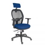 PYC Cadeira de Escritório com Apoio p/ a Cabeça B3DRPCR Azul Marinho - S5703869