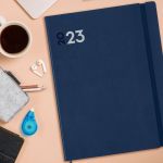 Finocam Agenda A4 Diária Mara 2023 Azul c/ Elástico