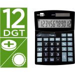 Calculadora LiderPapel de Secretária Xf29 12 Dígitos Solar e Pilhas Preto