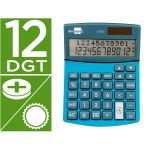 Calculadora LiderPapel de Secretária Xf28 12 Dígitos Solar e Pilhas Azul