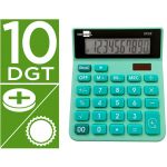 Calculadora LiderPapel de Secretária Xf24 10 Dígitos Solar e Pilhas Verde