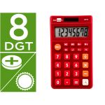 Calculadora LiderPapel de Bolso XF11 8 Dígitos Vermelho