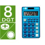Calculadora Liderpapel de Bolso xf09 8 Dígitos Solar e Pilhas Azul