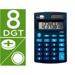 Calculadora Liderpapel de Bolso xf06 8 Dígitos Solar e Pilhas Azul