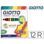 Giotto Marcador Turbo Color 12 Cores x 10 Un.