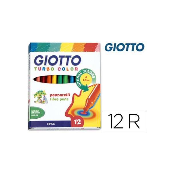 Rotuladores GIOTTO TURBO COLOR 12 uds