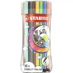 Stabilo Estojo Sleeve Pack de 30 Canetas de Feltro Premium Pen 68 Multicolor