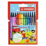 Stabilo Estojo de 12 Canetas de Feltro Premium Pen 68 Mini Multicolor
