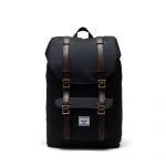 Herschel Supply Co. Mochila Little America Mid-Volume Black/Chicory Coffee 17L