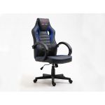 Cadeira de Escritório estilo Gaming, Racer Azul Preto