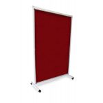 4Paper Biombo Duplo Tecido Vermelho 150X120CM