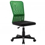 Cadeira de Escritório 44x52x100cm Tecido de Malha Preto e Verde - 289512
