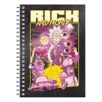 Caderno Rick & Morty - Retro Poster (A5 - Quadriculado)