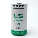 Saft Bateria Lítio 3.6V Tipo D 17000mAh Ø33,5×61,5mm - LS33600
