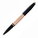 Cross Rollerball Calais Brushed Rose Gold/black Lacquer Preto