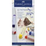 Faber Castell Giz Pastel Estojo Cartao 12 Cores Sortidas