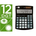 Calculadora Liderpapel Calculadora de Secretaria xf27 12 Dígitos Taxas Solar e Pilhas Cor Preto 155x115x25 mm