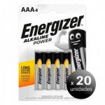 Energizer Pack de 20 unidades. Energizer Alkaline Power, Pack de 4 Pilhas LR03, AAA LoteSGSai1676