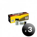 Energizer Pack de 3 unidades. Energizer Alkaline Industrial Pack de 12 Pilhas Alcalinas D, LR20 LoteSGSai1486